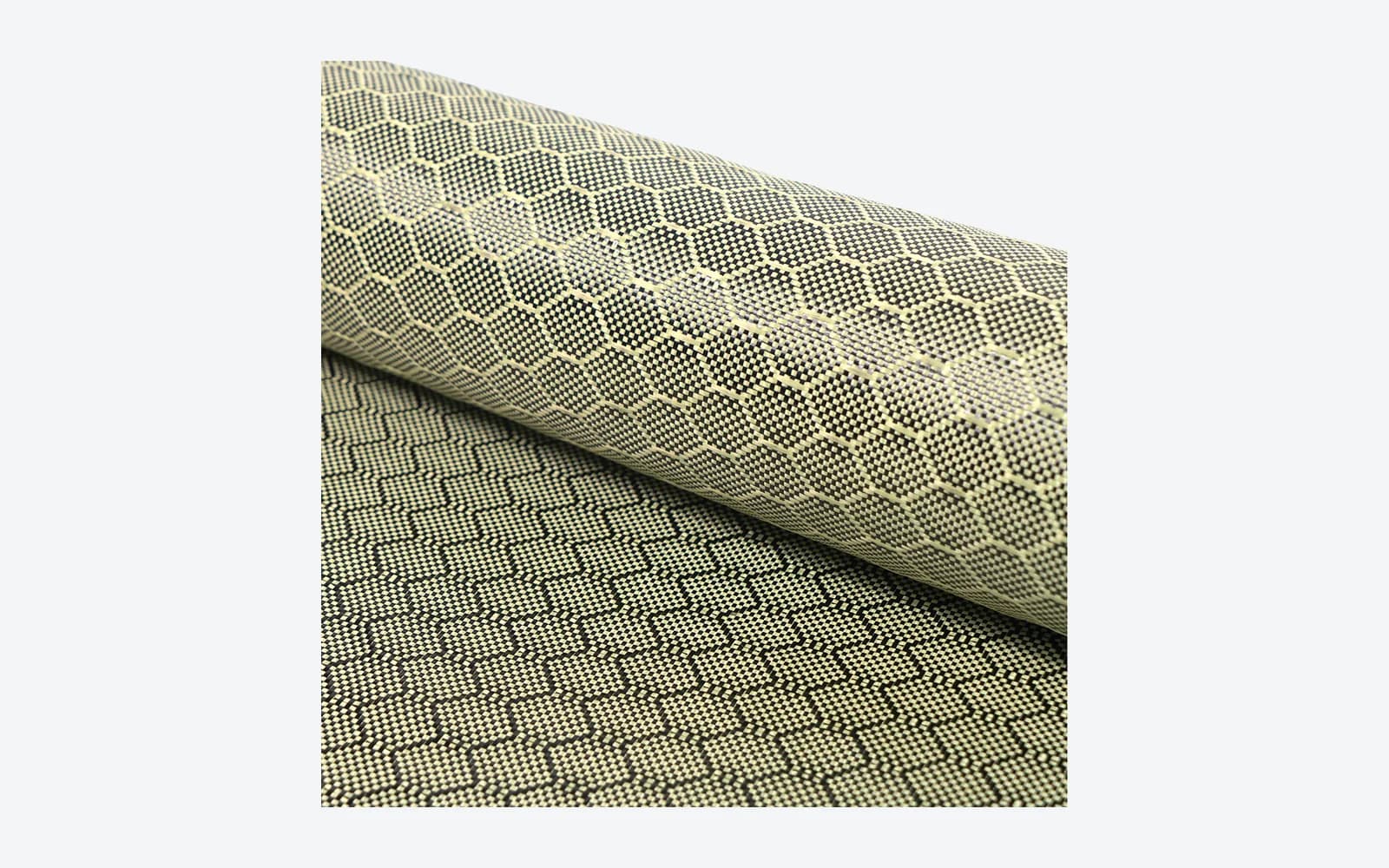 carbon aramid hybrid fabric / jacquard pattern