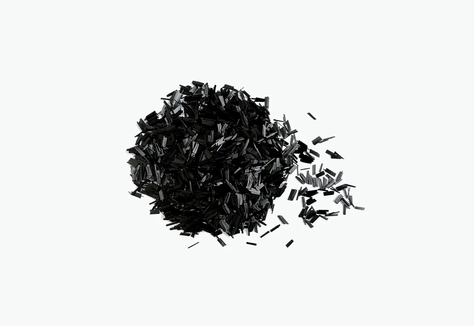black milled carbon fiber powder