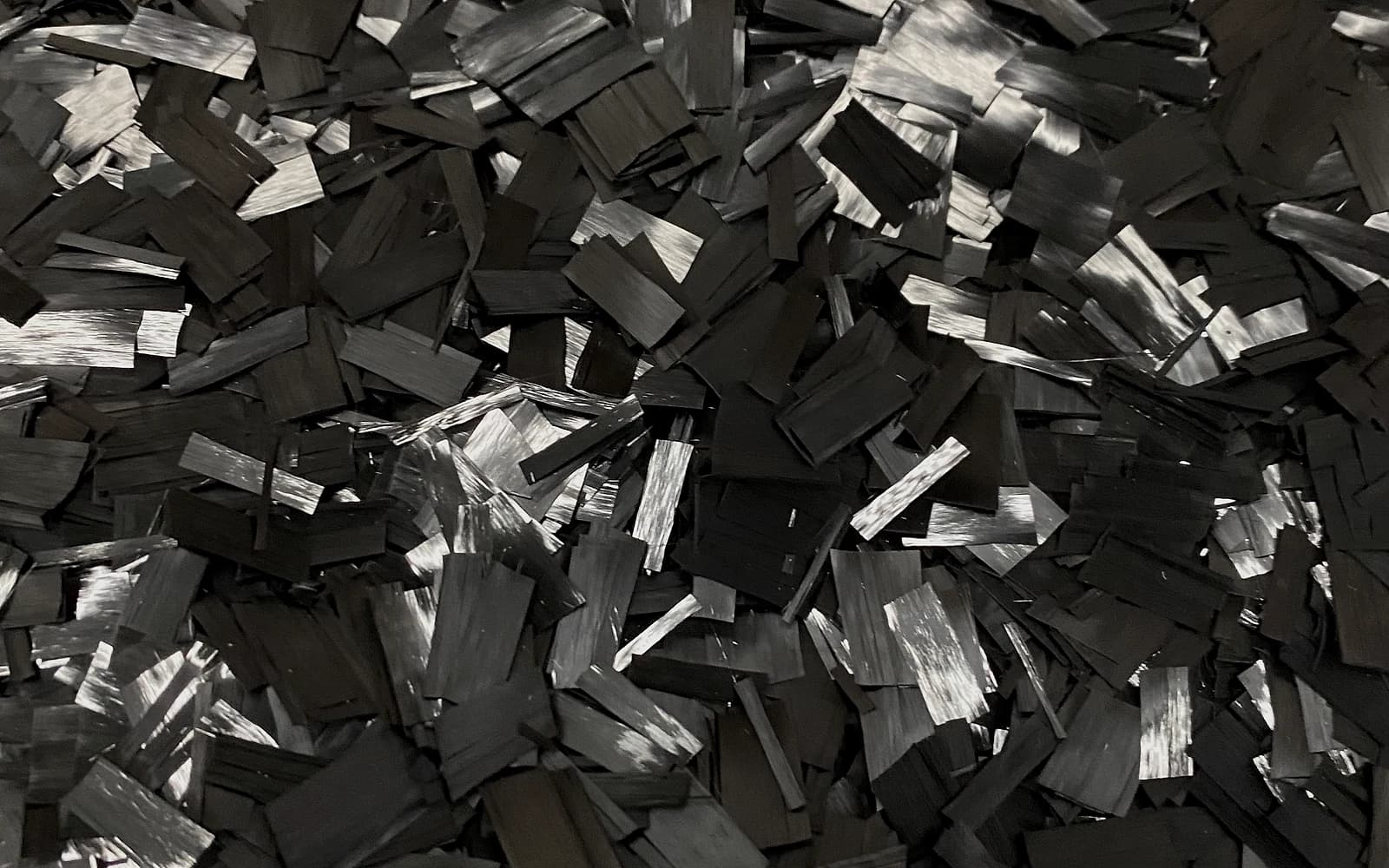 chopped carbon fiber flakes and strands